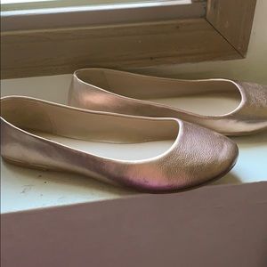 Rose gold flats